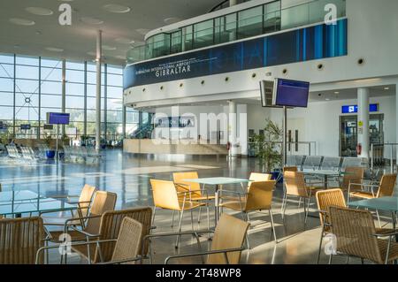 L'aéroport de Gibraltar. Banque D'Images