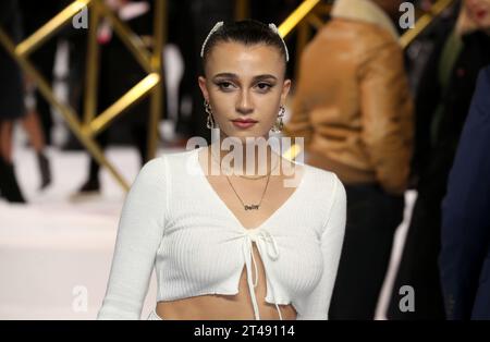 Daisy Maskell assiste à la première britannique des Charlies Angels au Curzon Mayfair à Londres. Banque D'Images