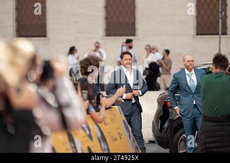 Rome, Italie. 29 octobre 2023. ROME, ITALIE - OCTOBRE 29 : Gerard Butler assiste à un tapis rouge à la 21e Alice Nella Citta lors du 18e Festival du film de Rome le 29 octobre 2023 à Rome, Italie (photo de Luca Carlino/NurPhoto) crédit : NurPhoto SRL/Alamy Live News Banque D'Images