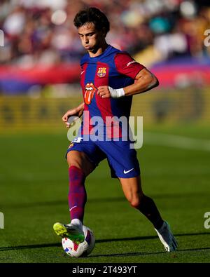 Barcelone, Espagne. 28 octobre 2023. Joao Felix du FC Barcelone lors du match de la Liga EA Sports entre le FC Barcelone et le Real Madrid CF joué au stade Lluis Companys le 28 octobre 2023 à Barcelone, Espagne. (Photo de Sergio Ruiz/PRESSINPHOTO) crédit : PRESSINPHOTO SPORTS AGENCY/Alamy Live News Banque D'Images