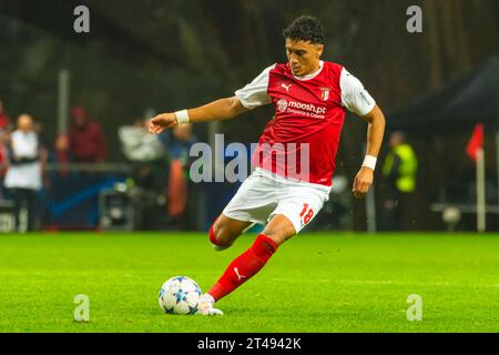 Braga, Portugal. 24 octobre 2023. Vitor Carvalho lors de la Ligue des champions UEFA 2023/2024, Groupe C, match de football entre Braga et le Real Madrid le 24 octobre 2023 à l'Estadio de Braga à Braga, Portugal - photo Jose Salgueiro/SPP (Jose Salgueiro/SPP) crédit : SPP Sport Press photo. /Alamy Live News Banque D'Images