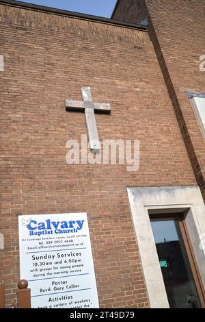 Calvary Baptist Church Cardiff South Wales Royaume-Uni Banque D'Images