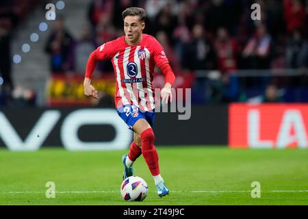 Madrid, Espagne. 08 octobre 2023. Rodrigo Riquelme de l'Atletico de Madrid lors du match de la Liga entre l'Atletico de Madrid et la Real Sociedad a joué au Civitas Metropolitano Stadium le 8 octobre à Madrid, Espagne. (Photo de Cesar Cebolla/PRESSINPHOTO) crédit : PRESSINPHOTO SPORTS AGENCY/Alamy Live News Banque D'Images