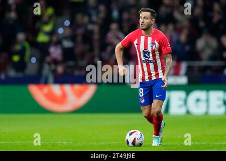 Madrid, Espagne. 08 octobre 2023. Saul Niguez de l'Atletico de Madrid lors du match de la Liga entre l'Atletico de Madrid et la Real Sociedad a joué au stade Civitas Metropolitano le 8 octobre à Madrid, Espagne. (Photo de Cesar Cebolla/PRESSINPHOTO) crédit : PRESSINPHOTO SPORTS AGENCY/Alamy Live News Banque D'Images