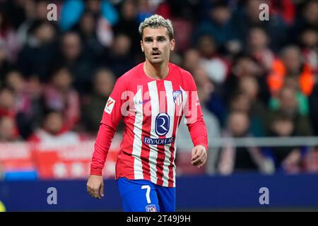 Madrid, Espagne. 08 octobre 2023. Antoine Griezmann de l'Atletico de Madrid lors du match de la Liga entre l'Atletico de Madrid et la Real Sociedad a joué au stade Civitas Metropolitano le 8 octobre à Madrid, Espagne. (Photo de Cesar Cebolla/PRESSINPHOTO) crédit : PRESSINPHOTO SPORTS AGENCY/Alamy Live News Banque D'Images