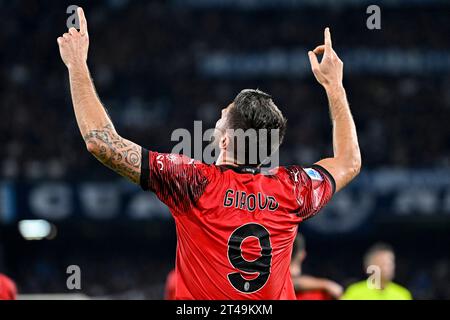 Naples, Italie. 29 octobre 2023. Lors du match de football Serie A entre la SSC Napoli et l'AC Milan au stade Diego Armando Maradona à Naples (Italie), le 29 octobre 2023. Crédit : Insidefoto di andrea staccioli/Alamy Live News Banque D'Images