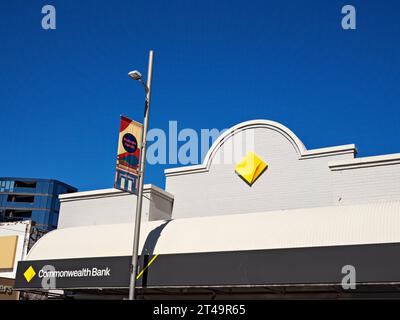 Melbourne Australie / Commonwealth Bank Branch à Puckle Street ; Moonee Ponds. Banque D'Images