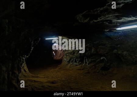 Grotte minière à Wanda, Misiones, Argentine Banque D'Images