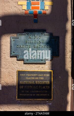 Théâtre Kimo le long de la route 66 à Albuquerque, Nouveau-Mexique, États-Unis [pas d'autorisation de l'établissement ; licence éditoriale uniquement] Banque D'Images