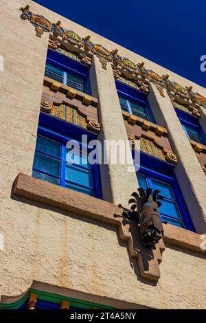 Théâtre Kimo le long de la route 66 à Albuquerque, Nouveau-Mexique, États-Unis [pas d'autorisation de l'établissement ; licence éditoriale uniquement] Banque D'Images