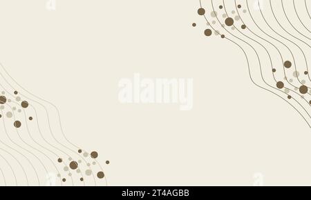 forme naturelle abstraite et fond de ligne Banque D'Images