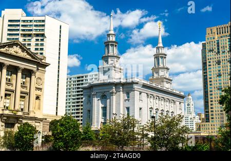 Philadelphie Pennsylvanie Temple de l'Église de Jésus-Christ des Saints des derniers jours. États-Unis Banque D'Images