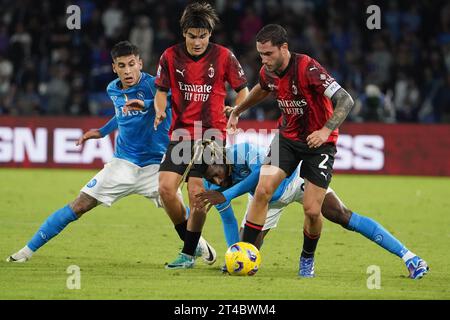 Naples, Italie. 29 octobre 2023. Naples, Italie, 29 octobre 2023 : Davide Calabria (2 Milan) lors du match de Serie A entre SSC Napoli et AC Milan au Stadio Maradona le 29 octobre 2023 à Naples, Italie (Foto Mosca/SPP) crédit : SPP Sport Press photo. /Alamy Live News Banque D'Images