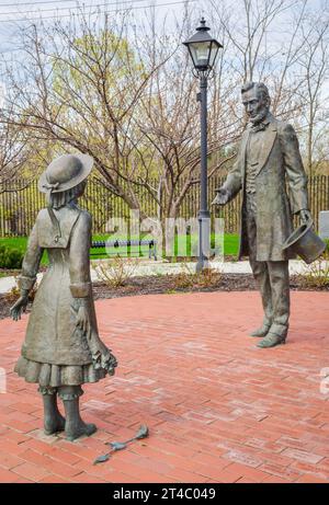 Lincoln-Bedell Statue Park à Westfield New York Banque D'Images