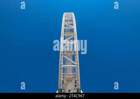 Émirats arabes Unis, Dubaï, 8 décembre 2018. AIN DUBAI, également connu sous le nom de Dubai Eye, grande roue s'élevant à 250 mètres, en construction Banque D'Images