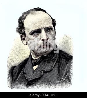 Emil Johannes Huenten, Hünten, 19. Januar 1827 - 1. Februar 1902, war ein deutscher Militärmaler, Reproduktion eines Holzschnitts von 1882, digital verbessert / Emil Johannes Huenten, 19 janvier 1827 - 1 février 1902, était un peintre militaire allemand, reproduction d'une gravure sur bois de 1882, numérique amélioré Banque D'Images
