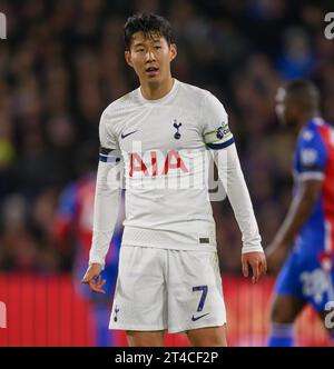 Londres, Royaume-Uni. 27 octobre 2023 - Crystal Palace v Tottenham Hotspur - Premier League - Selhurst Park. Le fils Heung-min de Tottenham lors du match contre Crystal Palace. Crédit photo : Mark pain/Alamy Live News Banque D'Images