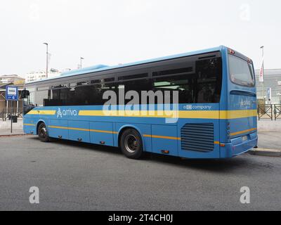 TURIN, ITALIE - 06 OCTOBRE 2023 : arriva DB bus Banque D'Images