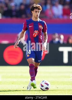 Barcelone, Espagne. 28 octobre 2023. Joao Felix du FC Barcelone lors du match de la Liga EA Sports entre le FC Barcelone et le Real Madrid CF joué au stade Lluis Companys le 28 octobre 2023 à Barcelone, Espagne. (Photo Bagu Blanco/PRESSINPHOTO) crédit : PRESSINPHOTO SPORTS AGENCY/Alamy Live News Banque D'Images