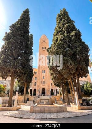 Jérusalem, Israël - 23 octobre 2023 : vue extérieure du YMCA International, une succursale du YMCA à Jérusalem établie au début du vingtième centime Banque D'Images