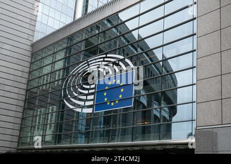 Bruxelles Parlement européen Banque D'Images