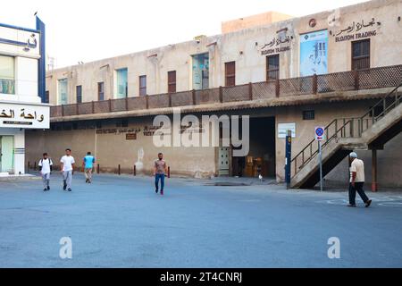 29 octobre 2023, Dubaï, Émirats arabes Unis. Vue du marché de BUR Dubaï tôt le matin. Banque D'Images