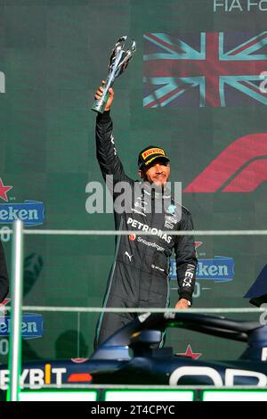 Mexico, Mexiko. 29 octobre 2023. 29 octobre 2023, Autodromo Hermanos Rodriguez, Mexico, Formule 1 Gran Premio de la Ciudad de Mexico 2023, dans la photo 2e place pour Lewis Hamilton (GBR), Mercedes-AMG Petronas F1 Team Credit : dpa/Alamy Live News Banque D'Images