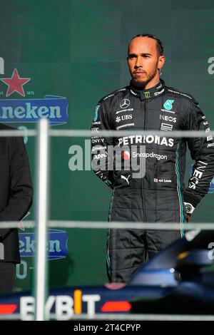 Mexico, Mexiko. 29 octobre 2023. 29 octobre 2023, Autodromo Hermanos Rodriguez, Mexico, Formule 1 Gran Premio de la Ciudad de Mexico 2023, dans la photo 2e place pour Lewis Hamilton (GBR), Mercedes-AMG Petronas F1 Team Credit : dpa/Alamy Live News Banque D'Images