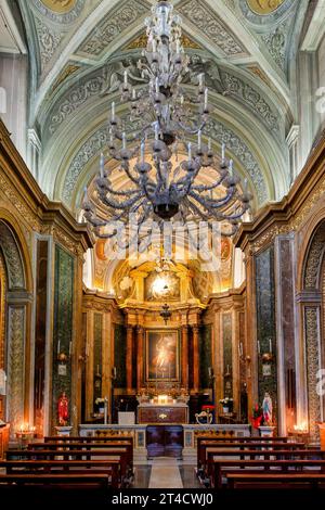 Intérieur de l'église San Giovanni della Pigna, Rome, Italie Banque D'Images
