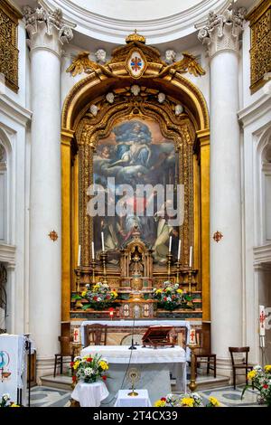 Autel de l'église San Carlo alle Quattro Fontane, Rome, Italie Banque D'Images