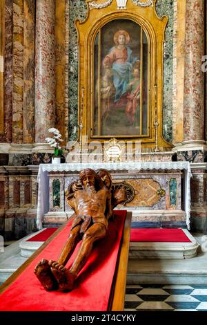 Intérieur du baptistère du Latran, Rome, Italie Banque D'Images