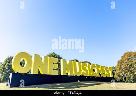 Atlanta, États-Unis. 29 octobre 2023. Le jour 2 du ONE Musicfest a débuté à Piedmont Park à Atlanta, en Géorgie, le 29 octobre 2023. (Photo de Jay Wiggins/Sipa USA) crédit : SIPA USA/Alamy Live News Banque D'Images