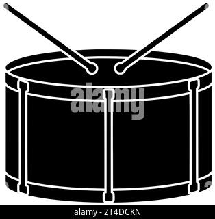 jouer noir bongo silhouette carnaval illustration tribale icône gobelet logo rythme cuir batteur basse festival mélodie culture brésilienne africaine en bois Banque D'Images