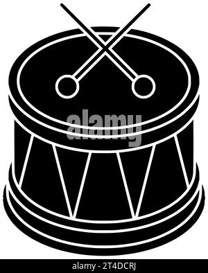 jouer noir bongo silhouette carnaval illustration tribale icône gobelet logo rythme cuir batteur basse festival mélodie culture brésilienne africaine en bois Banque D'Images