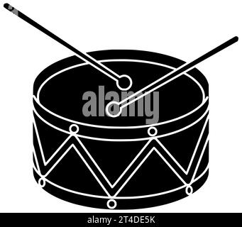 jouer noir bongo silhouette carnaval illustration tribale icône gobelet logo rythme cuir batteur basse festival mélodie culture brésilienne africaine en bois Banque D'Images