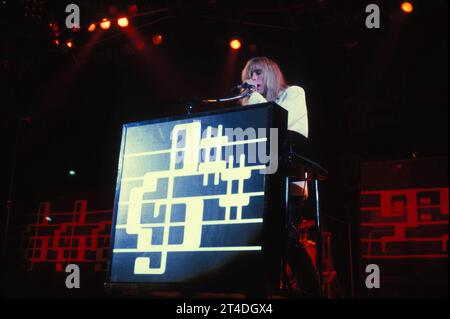 CHEAP TRICK ; groupe de rock américain ; ROBIN ZANDER ; 1981 ; crédit : Lynn McAfee / Performing Arts Images www.performingartsimages.com Banque D'Images