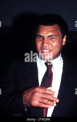 MUHAMMAD ALI ; Cassius Marcellus Clay Jr. ; 17 janvier 1942 - 3 juin 2016 ; boxeur professionnel américain et activiste ; juillet 1981 ; crédit : Lynn McAfee / Performing Arts Images www.performingartsimages.com Banque D'Images