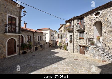 Sasso di Castalda, Basilicate, Italie Banque D'Images