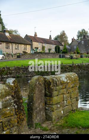 Tissington un village anglais pittoresque, Derbyshire, Angleterre Banque D'Images