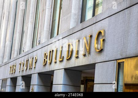 Trump Building, 40 Wall Street, New York City, New York, États-Unis Banque D'Images