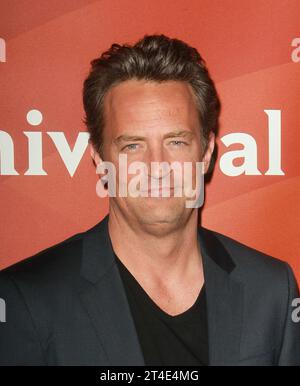 28 octobre 2023 - Los Angeles, Californie - â€œFriendsâ€ l'acteur Matthew Perry, 54 ans, a été trouvé insensible dans son jacuzzi à son domicile. 24 juillet 2012 - Los Angeles, Californie - Matthew Perry. NBC Universal Press Tour a eu lieu à l'hôtel Beverly Hilton. (Image de crédit : © Faye Sadou/AdMedia via ZUMA Press Wire) USAGE ÉDITORIAL SEULEMENT! Non destiné à UN USAGE commercial ! Banque D'Images