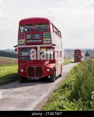 Imberbus, Londres transport routemaster bus Warminster à Imber et au-delà de 2017 jours ouvrables Wiltshire UK royaume-uni angleterre Banque D'Images