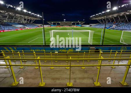 Manchester le lundi 30 octobre 2023. Vue générale du Stade joie lors du match amical international entre l'Angleterre féminine de moins de 23 ans et le Portugal à l'Academy Stadium, Manchester le lundi 30 octobre 2023. (Photo : Mike Morese | MI News) crédit : MI News & Sport / Alamy Live News Banque D'Images