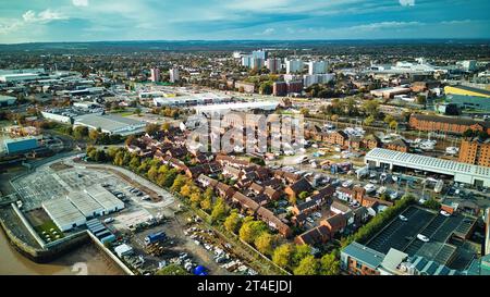 Des images incroyables prises à Hull avec caméra Banque D'Images