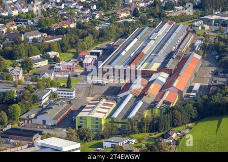 Luftbild, ThyssenKrupp Steel Europe Werksgelände an der Hammerstraße, Eichen, Kreuztal, Siegerland, Rhénanie-du-Nord-Westphalie, Deutschland ACHTUNGxMINDESTHONORARx60xEURO *** vue aérienne, site de ThyssenKrupp Steel Europe à Hammerstraße, Eichen, Kreuztal, Siegerland, Rhénanie du Nord-Westphalie, Allemagne ATTENTIONxMINDESTHONORARx60xEURO crédit : Imago/Alamy Live News Banque D'Images