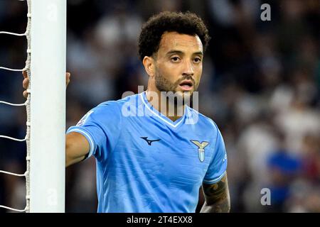 Rome, Italie. 30 octobre 2023. Felipe Anderson du SS Lazio regarde lors du match de football Serie A entre le SS Lazio et ACF Fiorentina au stade Olimpico à Rome (Italie), le 30 octobre 2023. Crédit : Insidefoto di andrea staccioli/Alamy Live News Banque D'Images