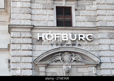 29 septembre 2023. Vienne Autriche. Palais impérial de la dynastie autrichienne des Habsbourg Banque D'Images