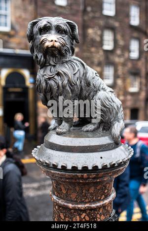 Cette statue de Greyfriars Bobby à Édimbourg. Banque D'Images