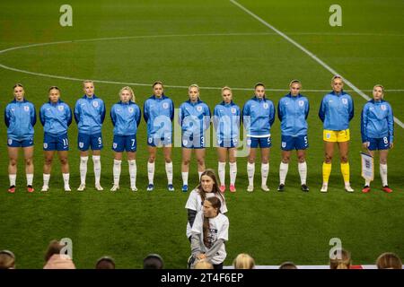 Manchester le lundi 30 octobre 2023. Angleterre lors du match amical international entre l'Angleterre féminine de moins de 23 ans et le Portugal à l'Academy Stadium, Manchester le lundi 30 octobre 2023. (Photo : Mike Morese | MI News) crédit : MI News & Sport / Alamy Live News Banque D'Images