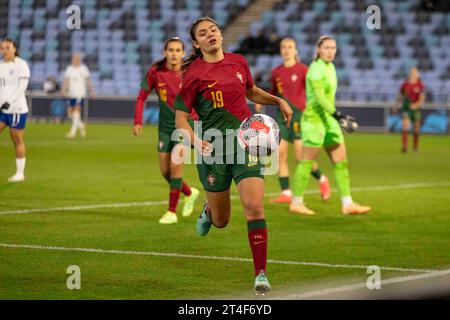 Manchester le lundi 30 octobre 2023. Lors du match amical international entre l'Angleterre féminine de moins de 23 ans et le Portugal à l'Academy Stadium, Manchester le lundi 30 octobre 2023. (Photo : Mike Morese | MI News) crédit : MI News & Sport / Alamy Live News Banque D'Images